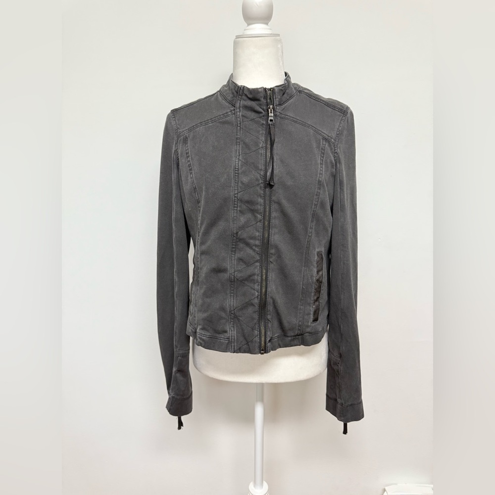 Anthropologie Marrakech Women's Medium Harlow Asymmetrical Moto Jacket Leather